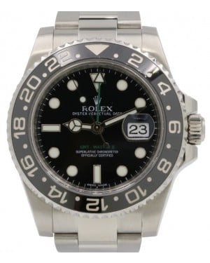 Rolex GMT-Master II Stainless Steel Black Dial Oyster Bracelet 116710LN - PRE-OWNED