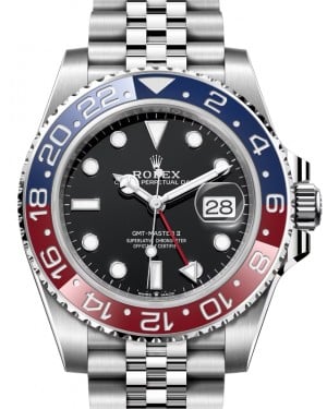 Rolex GMT-Master II “Pepsi” Steel Black Dial Jubilee Bracelet 126710BLRO - BRAND NEW