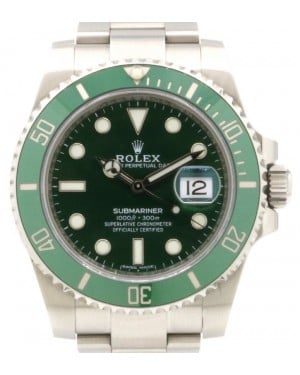 Rolex Submariner Date "Hulk" Stainless Steel Green Dial & Ceramic Bezel Oyster Bracelet 116610LV - PRE-OWNED
