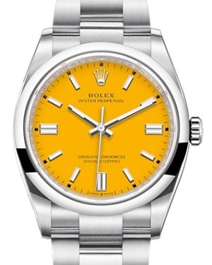 Rolex Oyster Perpetual 36 Yellow Index Dial 126000 - BRAND NEW