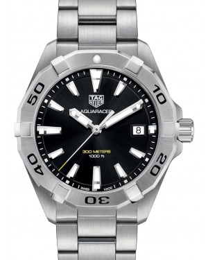 Tag Heuer Aquaracer Stainless Steel Black Index Dial & Stainless Steel Bracelet WBD1110.BA0928 - BRAND NEW