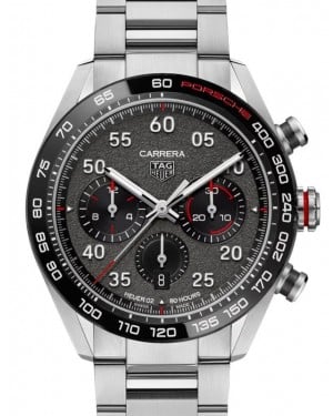 Tag Heuer Carrera Porsche Special Edition Chronograph Stainless Steel/Ceramic 44mm Grey Dial CBN2A1F.BA0643 - BRAND NEW