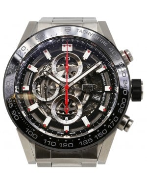 Tag Heuer Carrera Stainless Steel Black Index Dial & Stainless Steel Bracelet  CAR2A1W.BA0703 - BRAND NEW