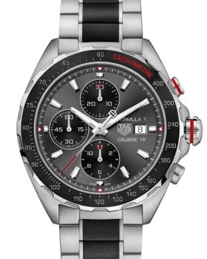 Tag Heuer Formula 1 Chronograph Stainless Steel 44mm Grey Dial CAZ2012.BA0970 - BRAND NEW