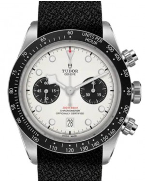 Tudor Black Bay Chrono Stainless Steel Silver Dial 41mm Fabric Strap  M79360N-0008 - BRAND NEW