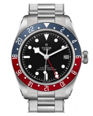 Tudor Black Bay GMT "Pepsi" Stainless Steel Blue Red Bezel Riveted Bracelet M79830RB-0001 BRAND NEW 