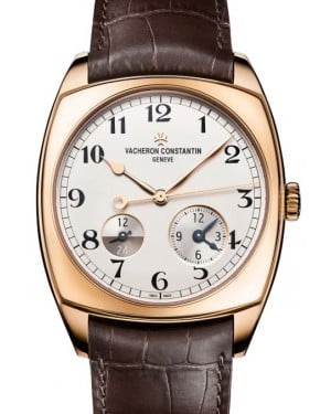 Vacheron Constantin Harmony Dual Time Rose Gold Silver Arabic Dial & Leather Strap 7810S/000R-B141 - BRAND NEW