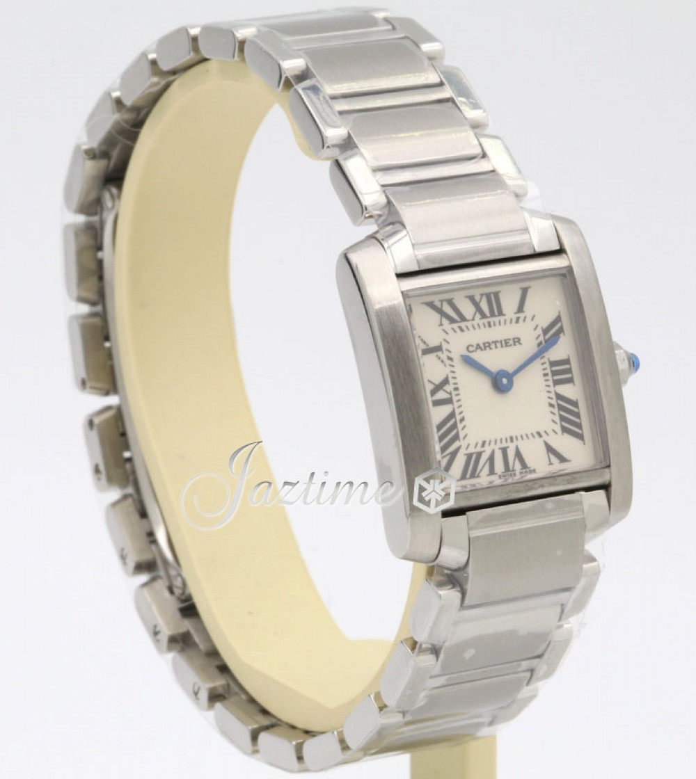 cartier tank francaise stainless steel