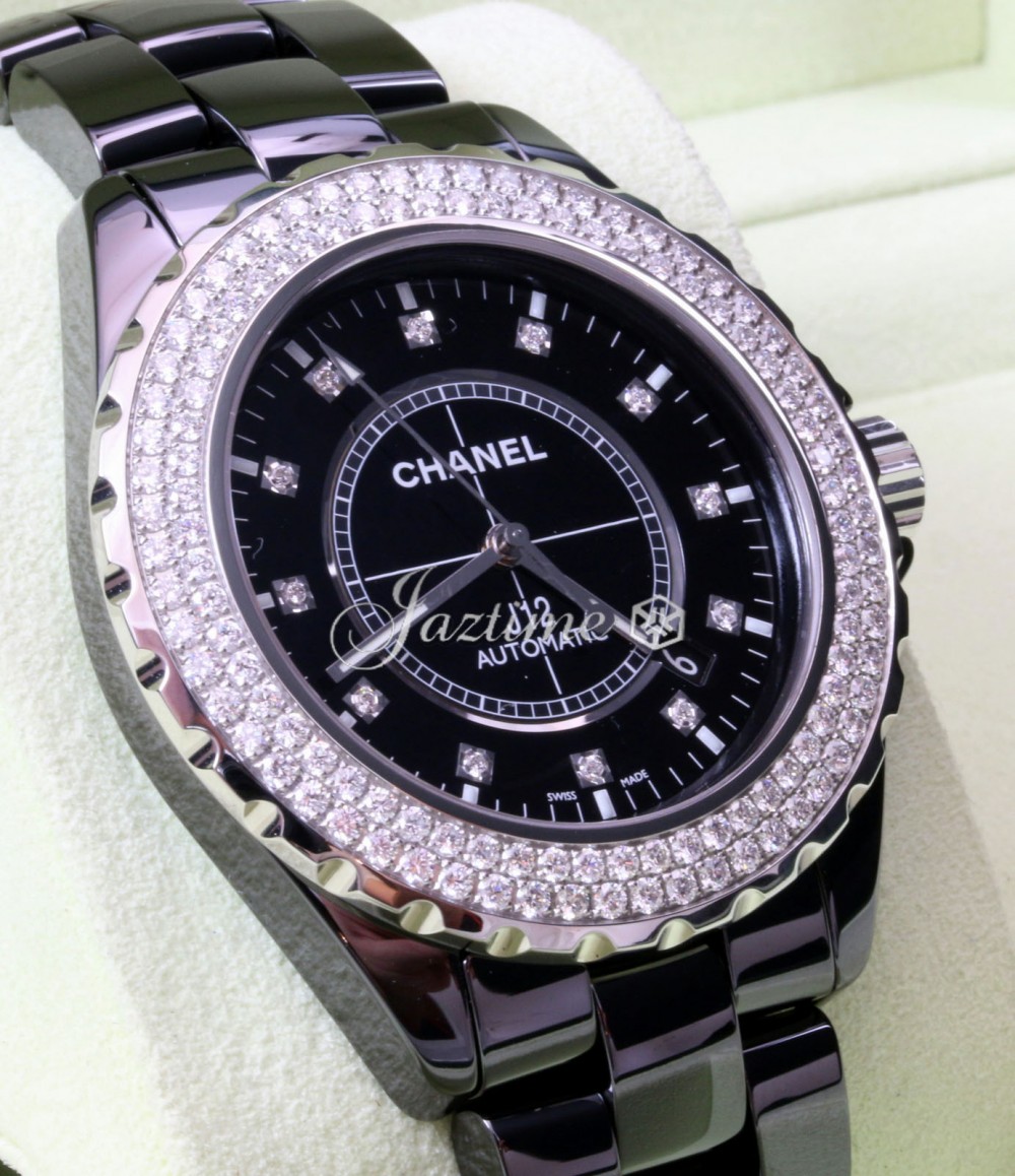 Chanel J12 Chronograph Black Ceramic Automatic 41mm Unisex Watch H0940