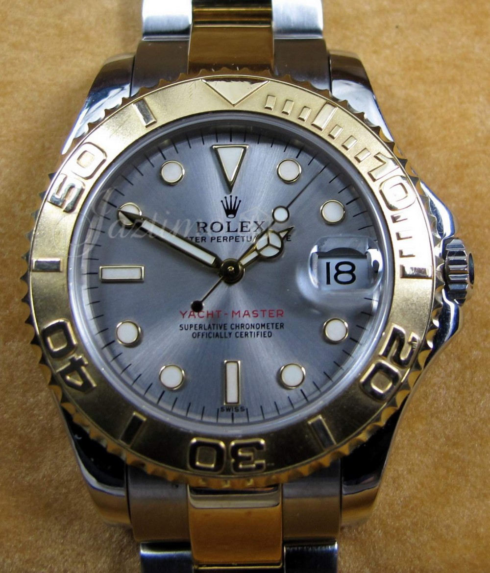 Rolex Yacht-Master Mother Of Pearl Dial Steel & Yellow Gold 35MM 68623