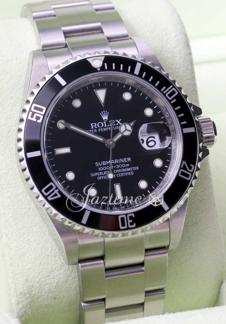 Rolex Submariner 16610 40mm Stainless Steel Inscribed Rehaut BOX/PAPERS