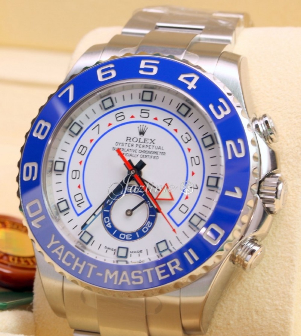 Rolex Yacht-Master II Steel Blue Ceramic Bezel Mens Watch 116680 - Jewels  in Time