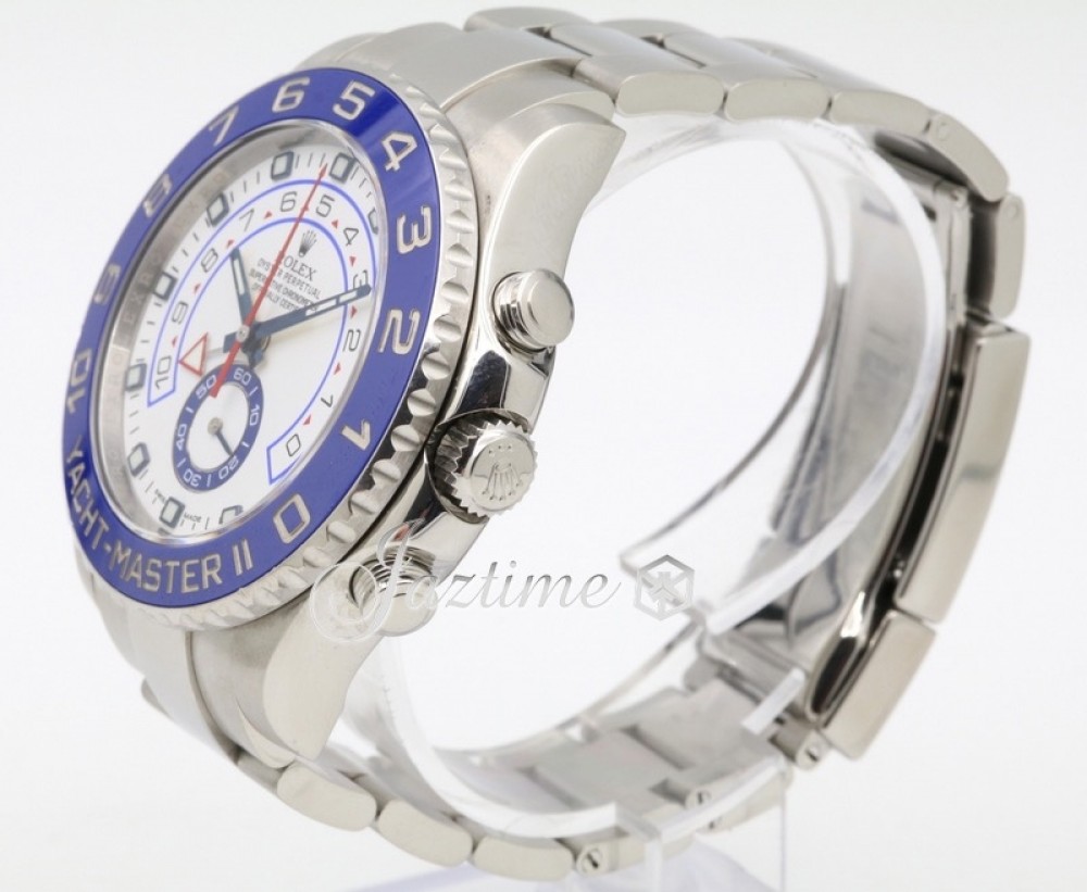 Men's Rolex Yacht-Master II Regatta Blue Bezel Watch 116680