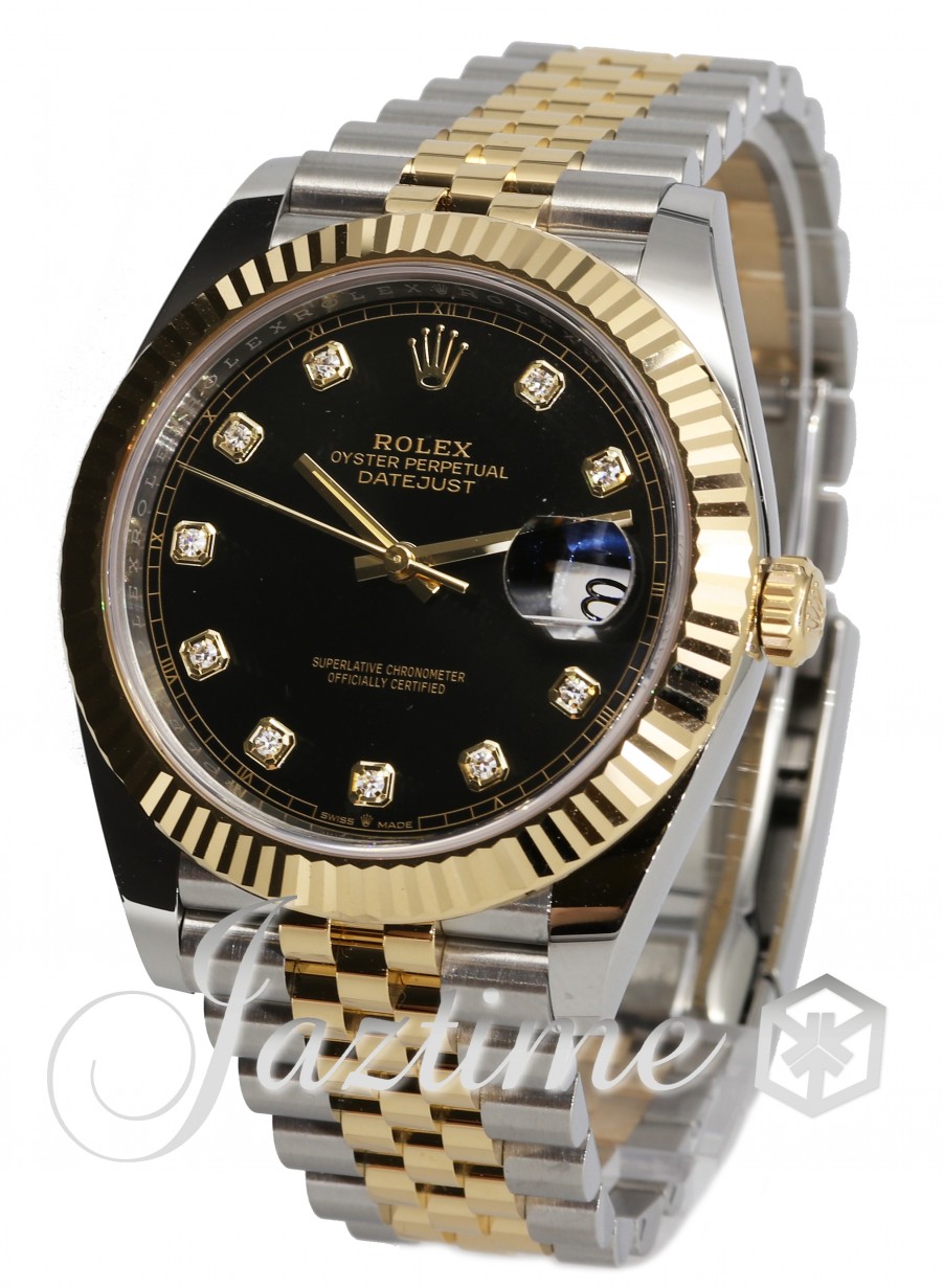 Rolex Datejust 126333 41MM Black Dial With Two Tone Jubilee Bracelet - OMI  Jewelry