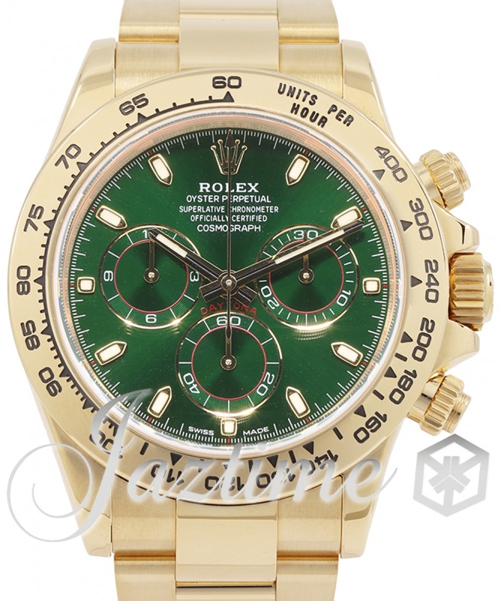 Daytona Gold Green Dial Oyster Bracelet 116508 -