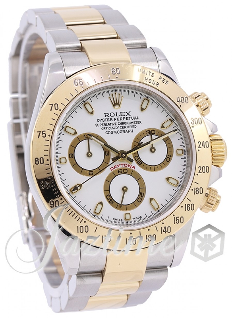 Rolex Cosmograph Daytona 116523 White Chronograph Stainless Steel USED