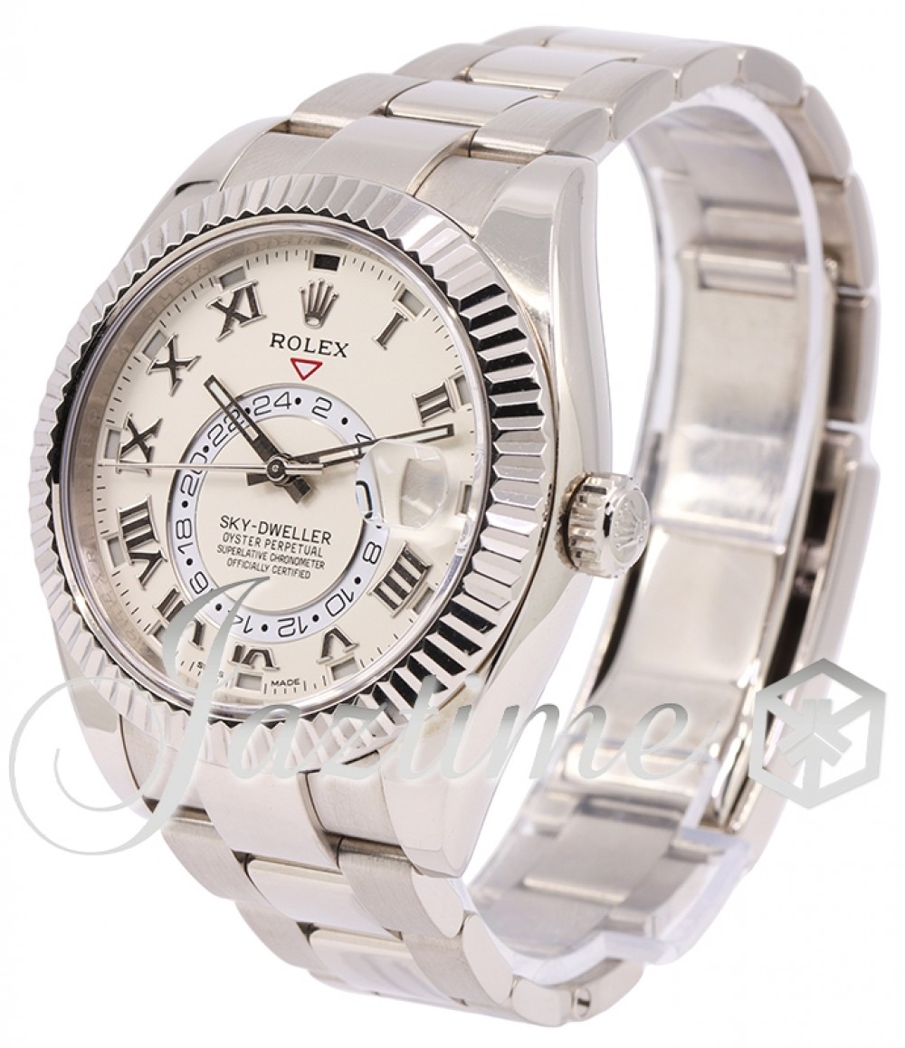 Rolex Sky-Dweller in Oyster, 42 mm, white gold, M336239-0002, M336239-0002