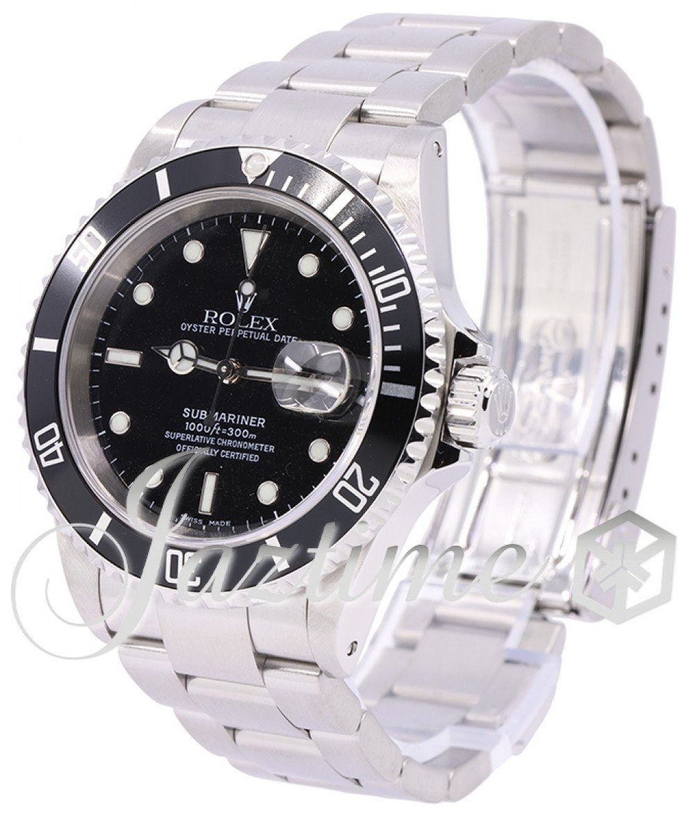 Rolex Submariner 16610 40mm Stainless Steel Men's Watch Factory Clone –  Juell Time