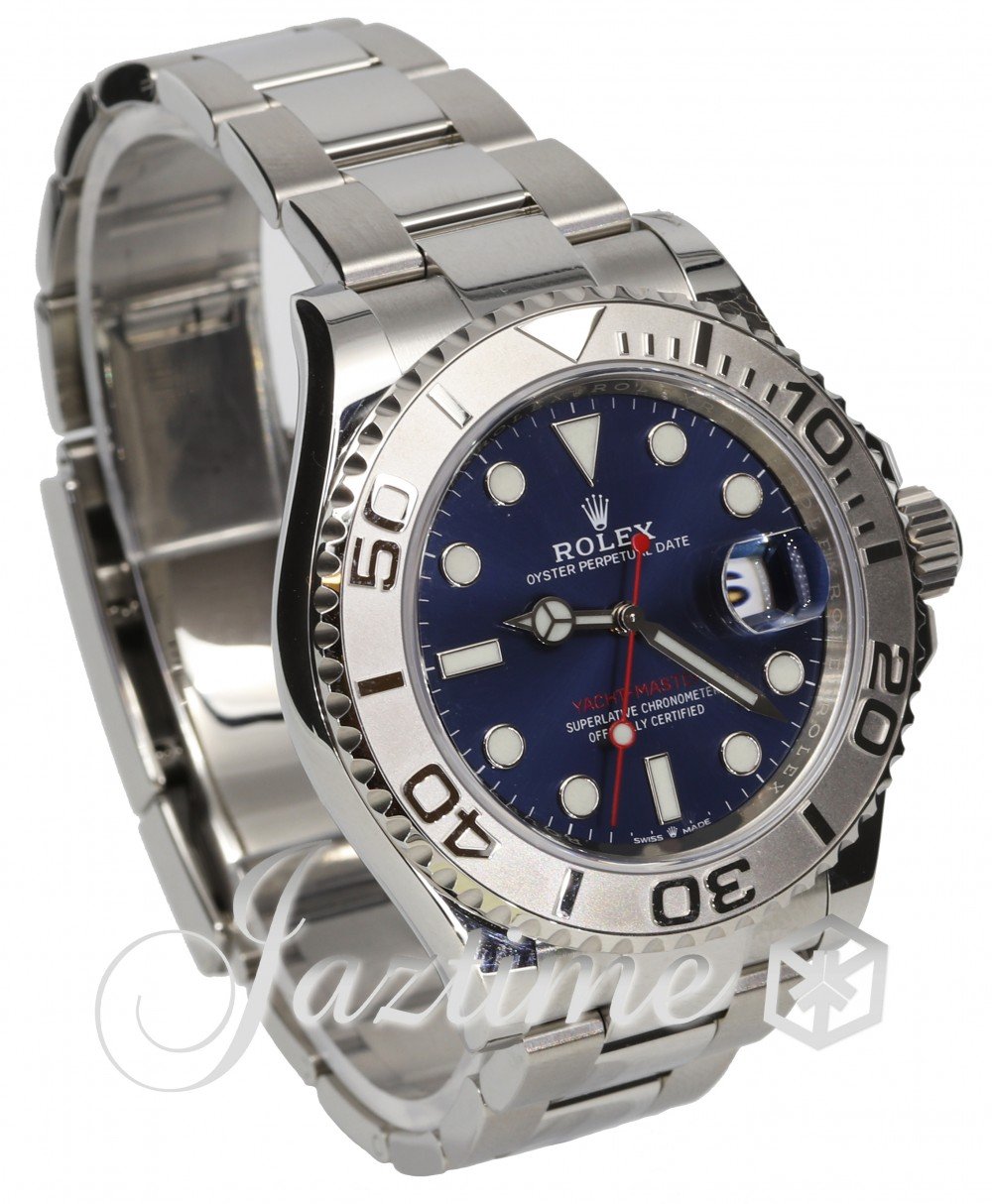 Rolex Yacht-Master 40 116622 Blue Dial Platinum Bezel with Blue Rubber-B  And Original Oyster Band