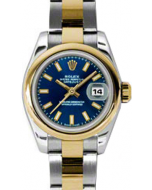 Rolex Lady-Datejust 26 179163-BLUSO Blue Index Yellow Gold Stainless Steel Oyster - BRAND NEW