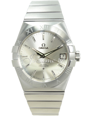 Omega Constellation Automatic 123.10.38.21.02.001 38mm Silver Index Stainless Steel - BRAND NEW