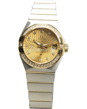 OMEGA 123.25.27.20.58.001 CONSTELLATION CO-AXIAL 27mm STEEL AND YELLOW GOLD BRAND NEW
