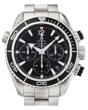 Omega 222.30.38.50.01.001 Planet Ocean 600M Co-Axial Chronograph 37.5mm Black Stainless Steel BRAND NEW