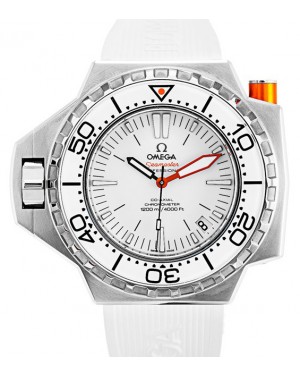 Omega 224.32.55.21.04.001 Seamaster Ploprof 1200M 55mm x 48mm White Stainless Steel Rubber BRAND NEW