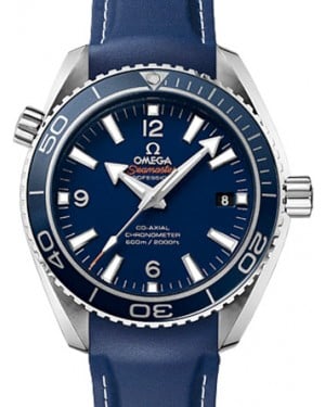 Omega Seamaster Planet Ocean 600M Omega Co-Axial 42mm Titanium Blue Dial Rubber Strap 232.92.42.21.03.001 - BRAND NEW