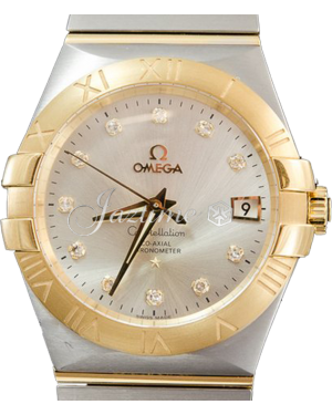 OMEGA 123.20.35.20.52.002 CONSTELLATION CO-AXIAL 35mm STEEL AND YELLOW GOLD - BRAND NEW