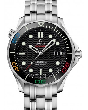 Omega Seamaster Diver 300M Co-Axial Chronometer 41mm "Rio 2016: Limited Edition Stainless Steel Black Dial Bracelet 522.30.41.20.01.001 - BRAND NEW