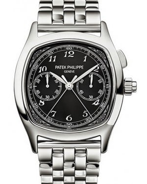 Patek Philippe 5950/1A-012 Grand Complications Chronograph 37 × 44.6mm Black Arabic Stainless Steel Manual - BRAND NEW