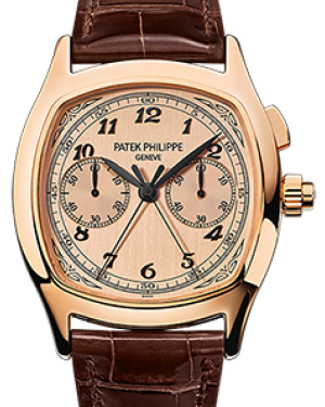 Patek Philippe 5950R-010 Grand Complications 37 × 44.6mm Champagne Satin Arabic Rose Gold Leather - BRAND NEW