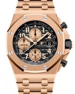 Audemars Piguet Royal Oak Offshore "Brick" Chronograph Rose Gold Black Dial 26470OR.OO.1000OR.03 - BRAND NEW