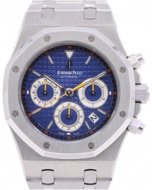 Audemars Piguet Royal Oak Chronograph Stainless Steel Blue 39mm Dial 26300ST.OO.1110ST.07 - PRE-OWNED