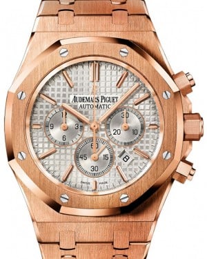 Audemars Piguet Royal Oak Chronograph Rose Gold 41mm Silver Dial 26320OR.OO.1220OR.02