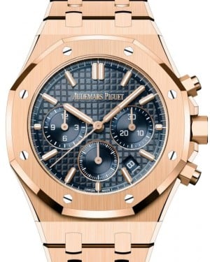 Audemars Piguet Royal Oak Chronograph 38mm Rose Gold Blue Dial 26715OR.OO.1356OR.01 - BRAND NEW
