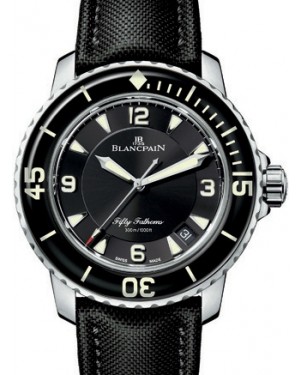 Blancpain Fifty Fathoms Automatique Stainless Steel Canvas Strap 5015 1130 52B - BRAND NEW