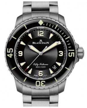 Blancpain Fifty Fathoms Automatique Titanium 45mm Black Dial Bracelet 5015 12B30 98B - BRAND NEW