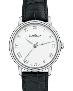 Blancpain Villeret Ultraplate Stainless Steel 29mm White Dial 6104 1127 55A - BRAND NEW