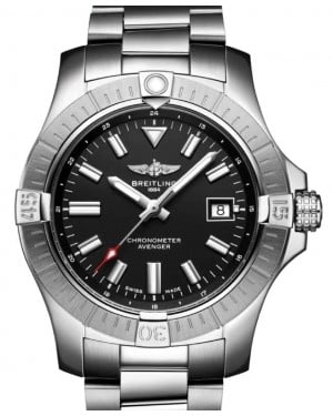 Breitling Avenger Automatic 43 Stainless Steel 42mm Black Dial  A17318101B1A1 - BRAND NEW