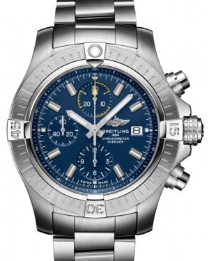 Breitling Avenger Chronograph 45 Stainless Steel 45mm Blue Dial A13317101C1A1 - BRAND NEW