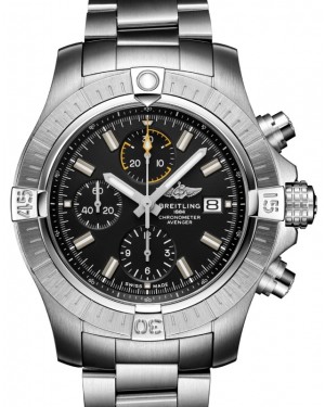 Breitling Avenger Chronograph 45 Stainless Steel Black Dial A13317101B1A1 - BRAND NEW