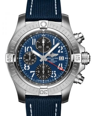 Breitling Avenger Chronograph GMT 45 Stainless Steel Leather Strap A24315101C1X1 - BRAND NEW
