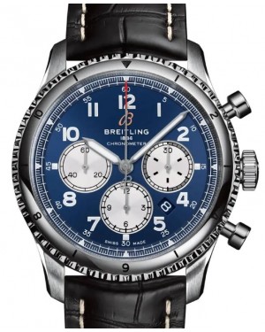 Breitling Aviator 8 B01 Chronograph 43 Stainless Steel 43mm Blue Dial AB0119131C1P1 - BRAND NEW