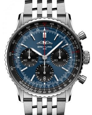 Breitling Navitimer B01 Chronograph 41 Stainless Steel Blue Dial AB0139241C1A1 - BRAND NEW