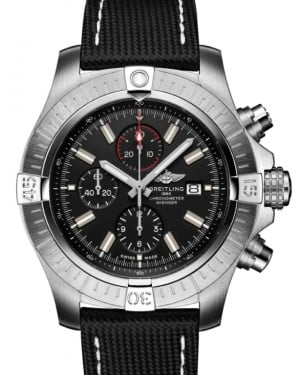 Breitling Super Avenger Chronograph 48 Stainless Steel Black Dial A13375101B1X2 - BRAND NEW