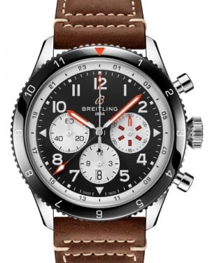 Breitling Super AVI B04 Chronograph GMT 46 Mosquito Stainless Steel Black Dial YB04451A1B1X1 - BRAND NEW