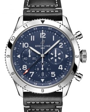 Breitling Super AVI B04 Chronograph GMT 46 Tribute To Vought F4U Corsair Stainless Steel Blue Dial AB04451A1C1X1 - BRAND NEW