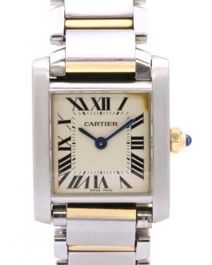 Cartier Tank Francaise Small Model Steel/Yellow Gold Roman Dial Quartz W51007Q4 - PRE-OWNED